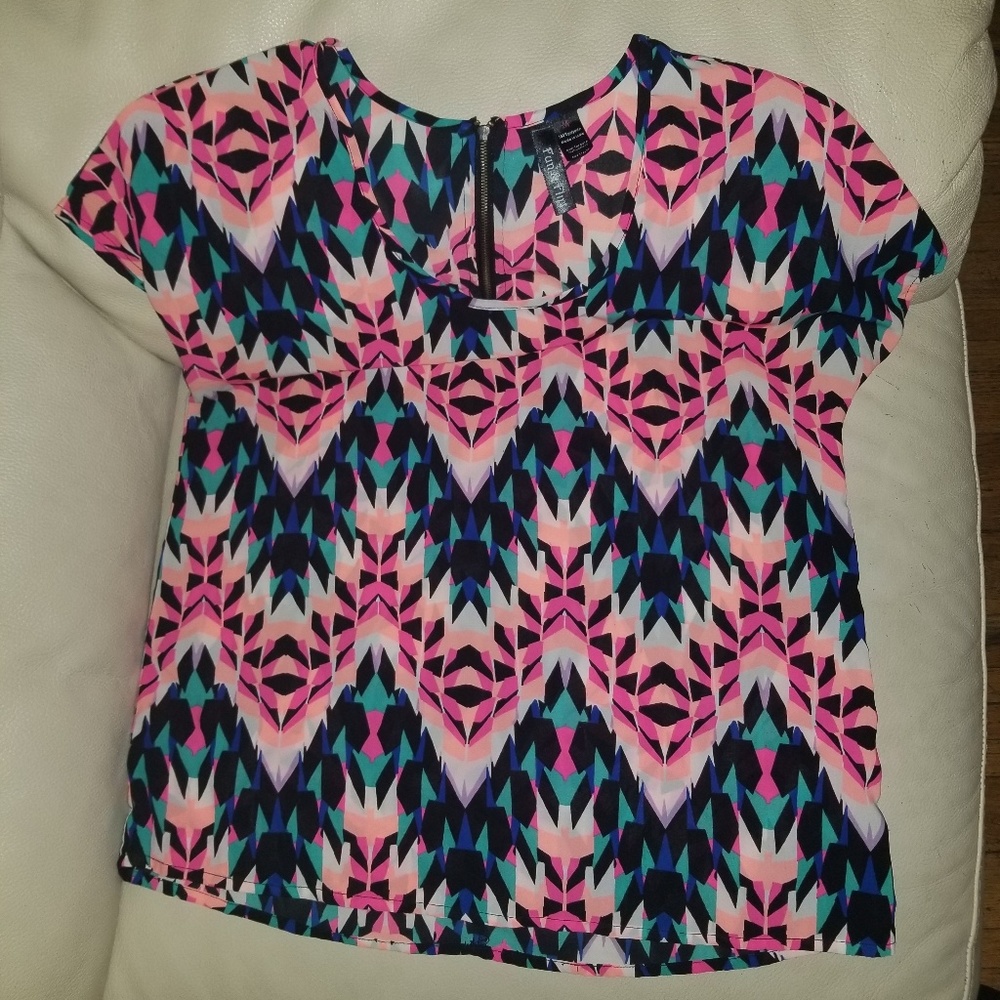 Aztec print blouse